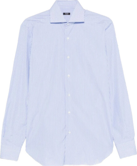 Barba Herre Skjorter Blå 2XL,