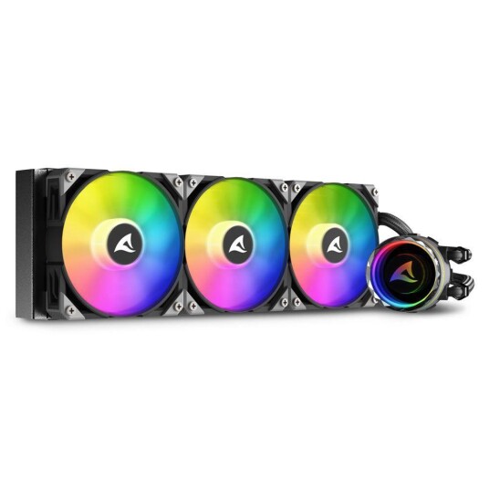 Sharkoon S90 RGB All-In-One CPU Vannkjøler 120mm med 3 Vifter Sharkoon S90 RGB All-In-One CPU Vannkjøler 120mm med 3 Vifter