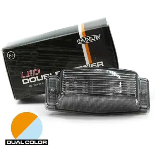 Omnius LED Doubleburner Farge: Oransje lys Klart glass