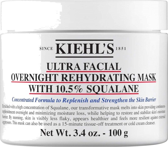 Kiehl"s Ultra Facial Overnight Hydrating Face Mask With 10.5% Squalane 3.4 Fl Oz / 100 Ml