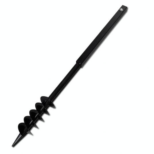 vidaXL Jordbor med håndtak 80 mm og forlengere 13 m stål vidaXL Jordbor med håndtak 80 mm og forlengere 13 m stål