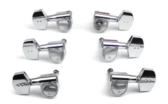 Graph Tech Prn-2411-C0 Ratio Acoustic Guitar Machine Heads 3+3 - Chrome