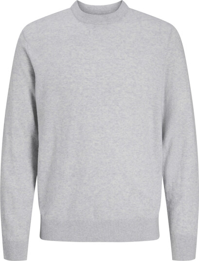 Jack & Jones Jjeperfect Wool Blend Knit Crew Neck Grey M Jack & Jones Jjeperfect Wool Blend Knit Crew Neck Grey M