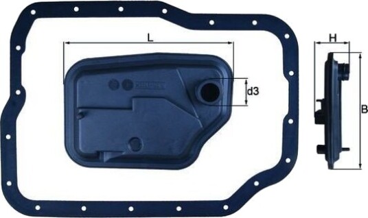 MAHLE HX 149D Hydraulisk filtersett, automatgir MAHLE HX 149D Hydraulisk filtersett, automatgir