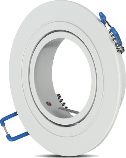 V Tac MR16 eller GU10 Downlight sett uten lyskilde matthvit hull: Ø7,5 cm mål: Ø9,1 cm Sokkel : GU10