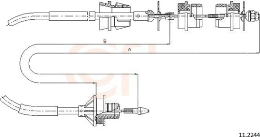 Clutchkabel COFLE 11.2244 Clutchkabel COFLE 11.2244