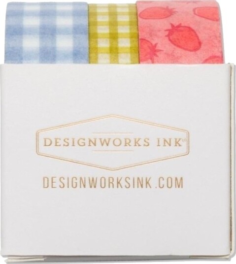 Designworks Ink Dekorativ Tape Strawberry Patch 3 Stk