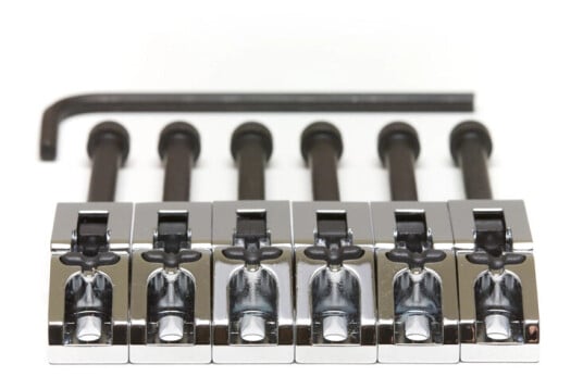 Graph Tech String Saver Pg-0080-C6 Floyd Rose Style Saddles,6-String-Chrome