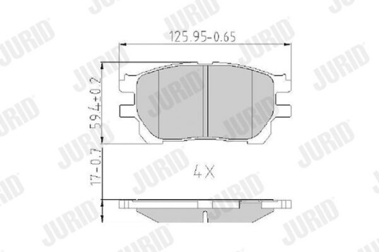 Bremseklosser JURID 572554J Bremseklosser JURID 572554J