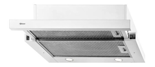 Gram EFU 604-90 Underbygd Ventilator med Uttrekk Hvit 410 m³/h