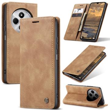 Caseme 013 Series Xiaomi Redmi 14C Lommebok deksel Brun