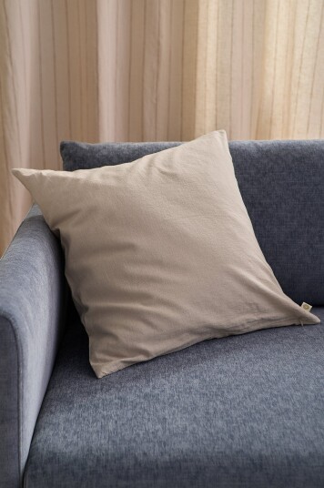 Ellos Home Putetrekk Elly i resirkulert halvlinne Beige Ellos Home Putetrekk Elly i resirkulert halvlinne Beige