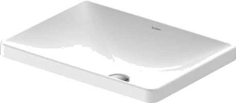 Duravit D-Neo Servant 600x435 mm, Hvit med WondelGliss