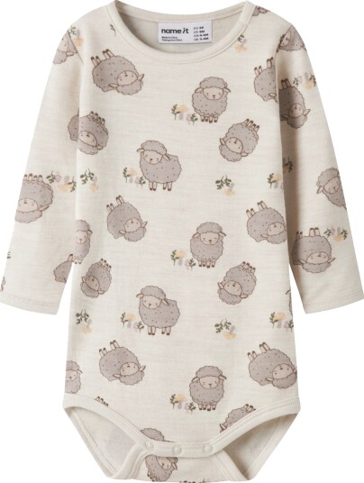 Name It Wup Wo/Co Long Sleeve Body Beige 80