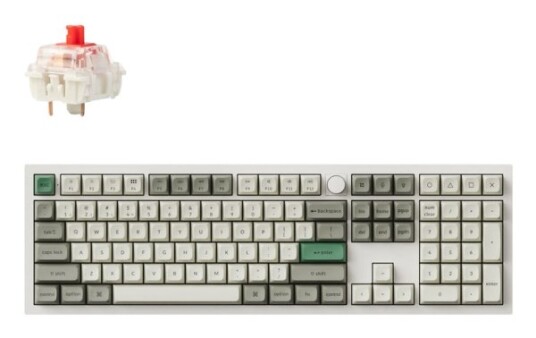 Keychron Q6 Max Mekanisk USB + RF + Bluetooth Qwerty Rgb Led Hvit Q6M P1