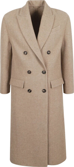 Brunello Cucinelli Dame Frakker Brun S,