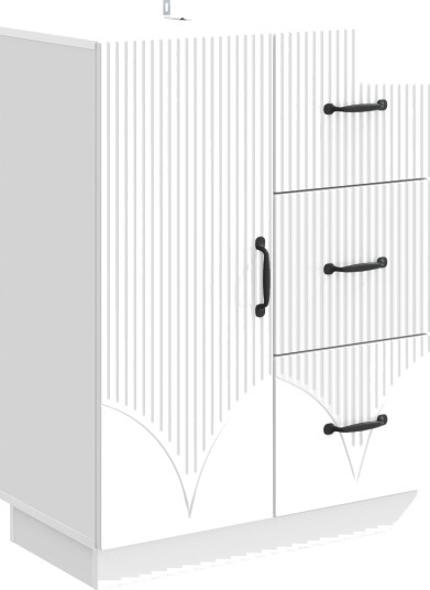 Serviesskap Høgglans hvit 66 x 34,5 x 87 cm Konstruert tre Serviesskap Høgglans hvit 66 x 34,5 x 87 cm Konstruert tre