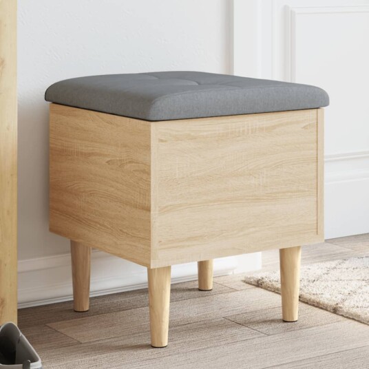 Oppbevaringsbenk sonoma eik 42x42x46 cm konstruert tre 8721012162662