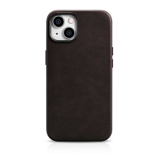 Icarer Icarer Oil Wax Premium Leather Case Magnetisk Lærveske For Iphone 14 Plus Med Magsafe Brun (Wmi14220703-Bn)