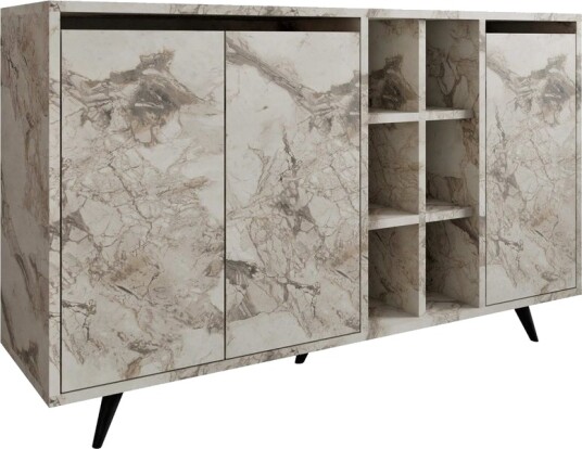 Seria Konsollbord 140 cm - Hvit Marmor