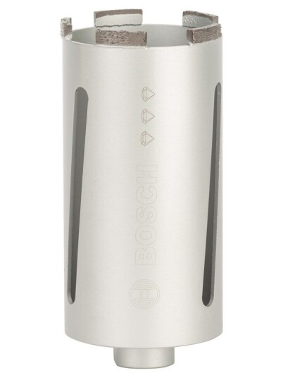 Bosch Diamanttørrborkrone G 1/2" 78 mm, 150 mm, 5 segmenter, 7 mm Bosch Diamanttørrborkrone G 1/2" 78 mm, 150 mm, 5 segmenter, 7 mm