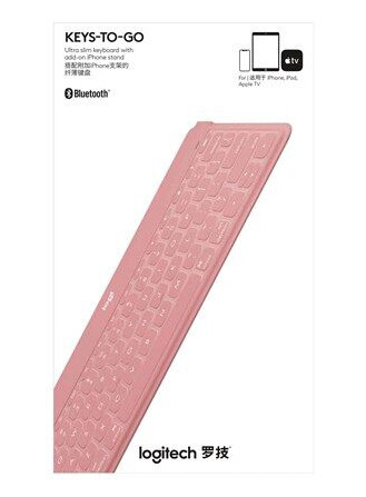 Logitech Keys-To-Go - Tastatur - Spansk - Rosa Logitech Keys-To-Go - Tastatur - Spansk - Rosa