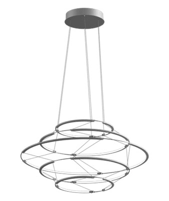 Nemo Drop 5 Taklampe Sølv
