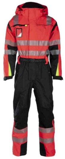 BS Halten Extreme Skalldress, HiVis kl.3 Unisex, Str. 4XL, Rød/Sort BS Halten Extreme Skalldress, HiVis kl.3 Unisex, Str. 4XL, Rød/Sort