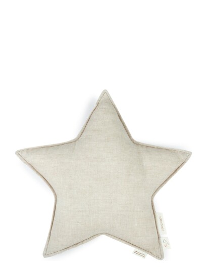 Nobodinoz Lin Francais Stjerne Pute 38x38 Beige 38x38x10cm