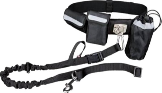 Trixie Magebelte med elastisk line for hunder opptil 40 kg, 60-120 cm - Svart