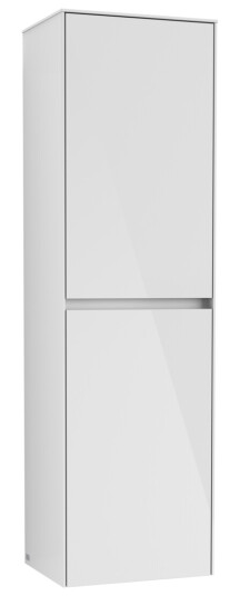 VILLEROY & BOCH COLLARO HØYSKAP 45 VENSTRE M/2 DØRER HVIT HØYGLANS