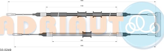 Tautrekk, håndbremse ADRIAUTO 33.0249