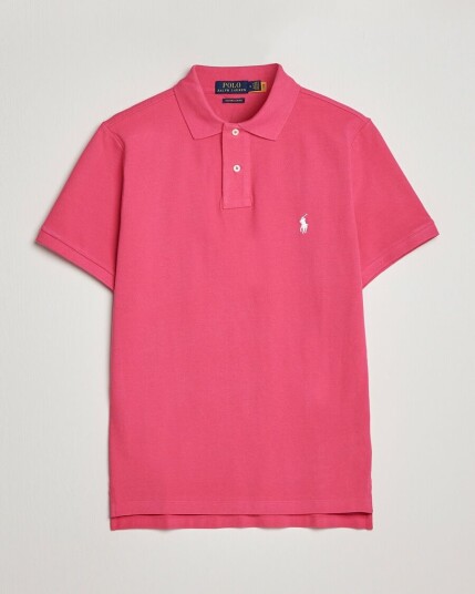 Polo Ralph Lauren Custom Slim Fit Polo Hot Pink Polo Ralph Lauren Custom Slim Fit Polo Hot Pink