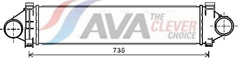 AVA COOLING SYSTEMS AU4213 Intercooler
