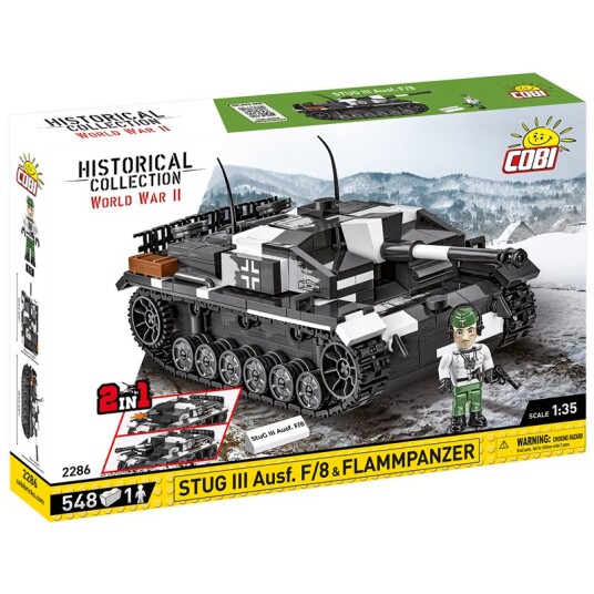 Cobi Historical Wwii Byggesett 548 Deler Stug Iii & Flammpanz Cobi Historical Wwii Byggesett 548 Deler Stug Iii & Flammpanz