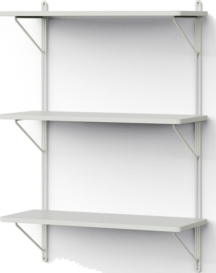 NINE Vegghylle 60x25x90 Lysegrå