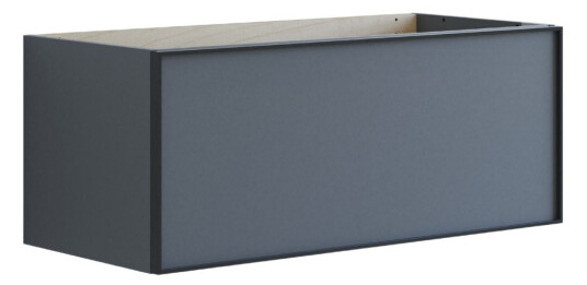 Dansani Inzo Alu ramme Svart Servantskap 1 Skuff B60 120xh40xd44cm Grå Matt / 100cm Dansani Inzo Alu ramme Svart Servantskap 1 Skuff B60 120xh40xd44cm Grå Matt / 100cm