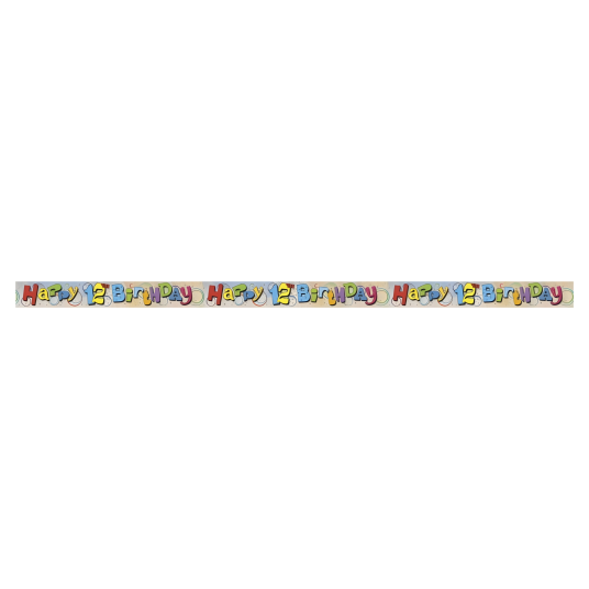Foilbanner Til 12årsdag Ca 3,6m Foilbanner Til 12årsdag Ca 3,6m