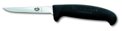Fuglekniv, svart Fibrox, lite håndtak 9 cm