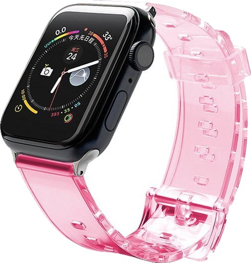 Hurtel Silikonarmbånd Armbåndsarmbånd Light for Apple Watch 38/40mm Rød