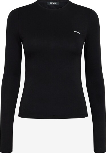 ROTATE Long Sleeve T Shirt BLACK XS