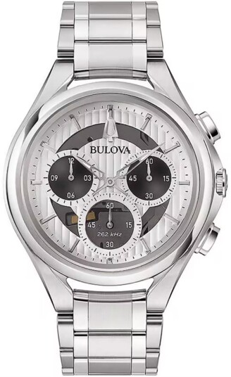 Bulova Herreklokke 96A301 Chronograph Hvit/Stål Ø45 mm Bulova Herreklokke 96A301 Chronograph Hvit/Stål Ø45 mm