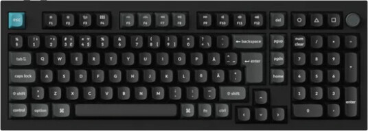 Keychron Q5 Ultra Gamingtastatur med POM Brown-brytere Trådløs Nordisk Svart