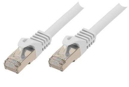 Shiverpeaks Basic-S - Patchkabel - Rj-45 (M) Til Rj-45 (M) - 30 M - Sftp Pimf -Cat.7 Råkabel - Halogenfri Formet Uten Krok - Hvit