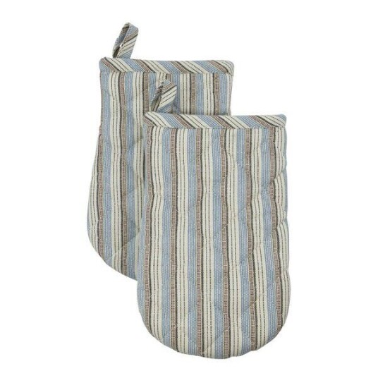 House Doctor Chef ovnvott 24x14 cm 2 stk blå/sand House Doctor Chef ovnvott 24x14 cm 2 stk blå/sand