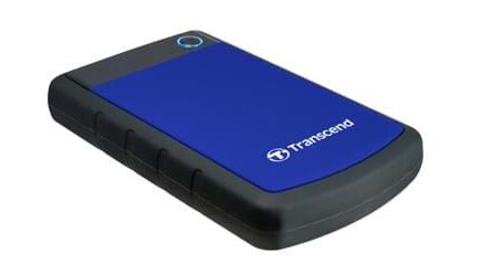 Transcend StoreJet 25H3 Ekstern Harddisk 1 TB Blå USB 3.0 Sjokkresistent Transcend StoreJet 25H3 Ekstern Harddisk 1 TB Blå USB 3.0 Sjokkresistent