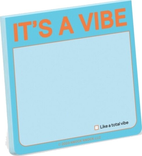 Knock Knock It's a Vibe Sticky Note
