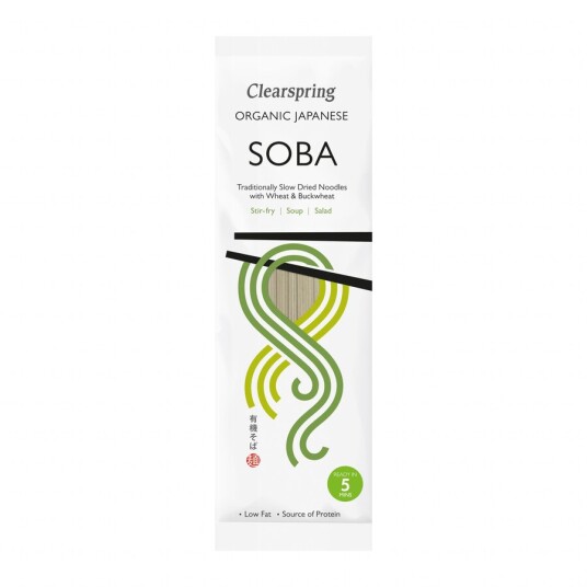 Clearspring økologisk soba hvete og bokhvete nudler 200 g