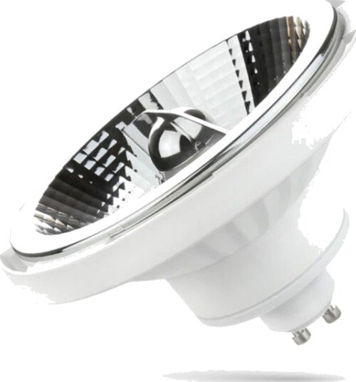 Spectrum GU10 10W dimbar LED spot AR111 hvit 20° spredning Dimbar : Dimbar Kulør : Nøytral Spectrum GU10 10W dimbar LED spot AR111 hvit 20° spredning Dimbar : Dimbar Kulør : Nøytral