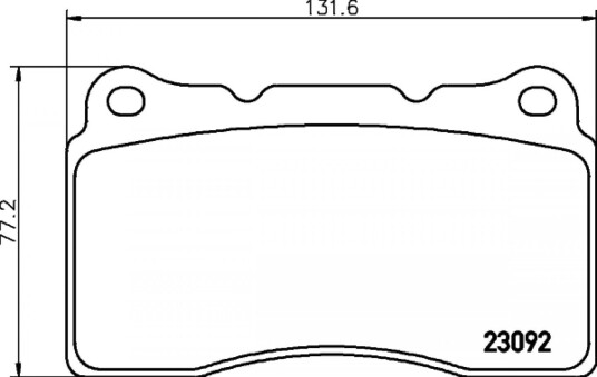 Bremseklosser sett HELLA 8DB 355 011 431